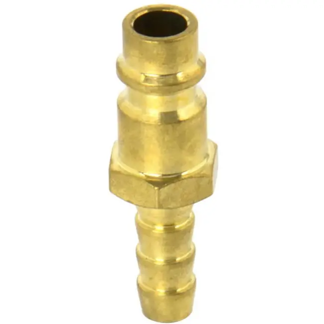 GEKO Koppeling voor luchtslang - 8 mm - Messing nikkel - 16 bar - 45 mm lang