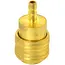 GEKO Koppeling voor luchtslang - 6 mm - Messing - Max. 16 bar - 49 mm lang