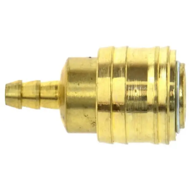 GEKO Koppeling voor luchtslang - 8 mm - Messing vernikkeld - Max. 16 bar