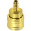 GEKO Koppeling voor luchtslang - 8 mm - Messing vernikkeld - Max. 16 bar