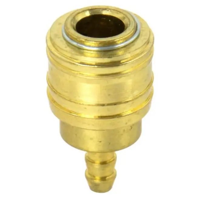 GEKO Koppeling voor luchtslang - 8 mm - Messing vernikkeld - Max. 16 bar