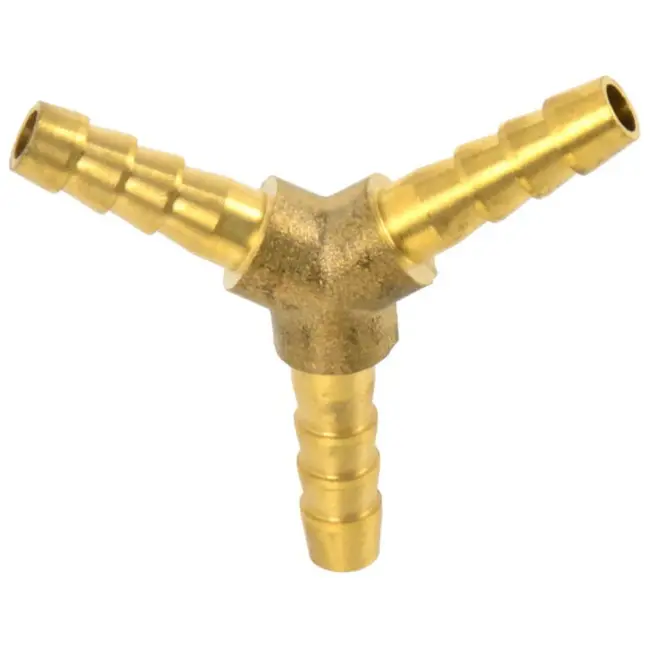 GEKO Pneumatische T-stuk - 8 mm - Messing - 39 mm lang