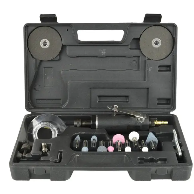 GEKO Compacte luchtfrees - 18000 rpm - veelzijdige accessoires - lichtgewicht ontwerp