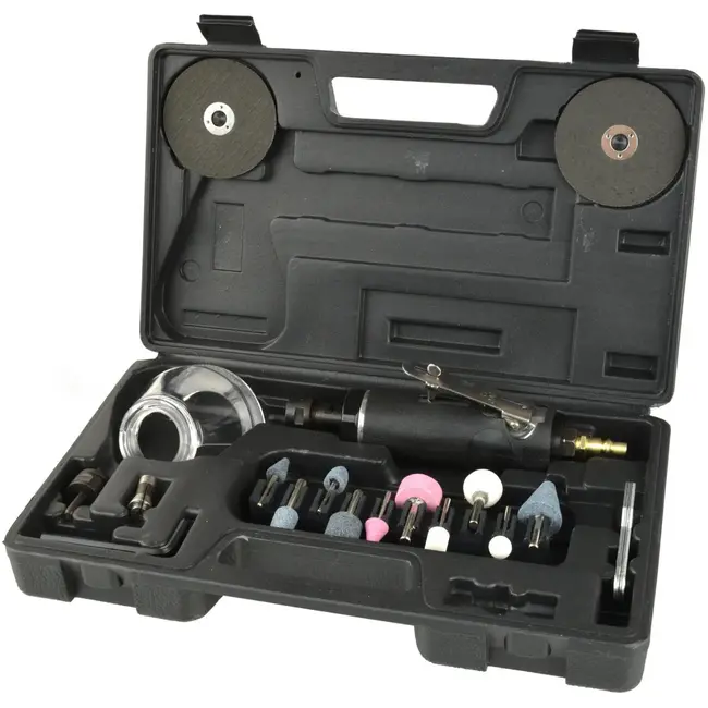 GEKO Compacte luchtfrees - 18000 rpm - veelzijdige accessoires - lichtgewicht ontwerp