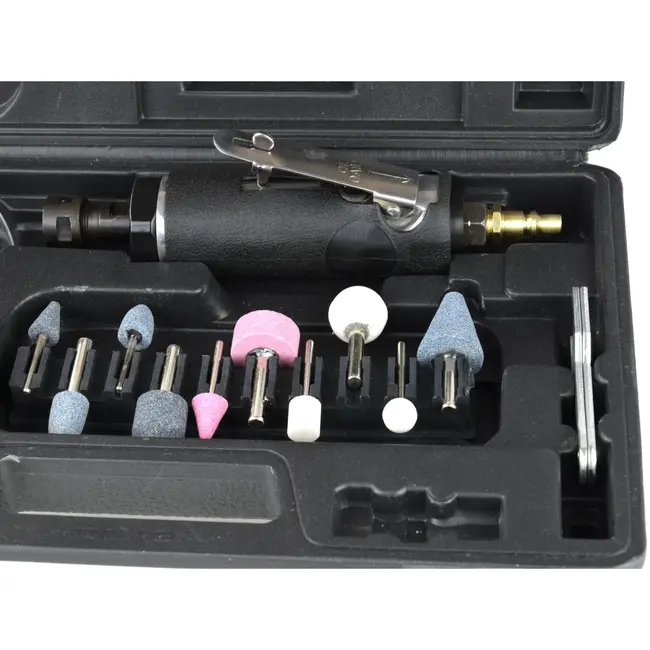 GEKO Compacte luchtfrees - 18000 rpm - veelzijdige accessoires - lichtgewicht ontwerp