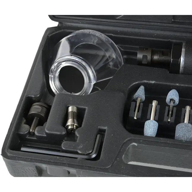 GEKO Compacte luchtfrees - 18000 rpm - veelzijdige accessoires - lichtgewicht ontwerp