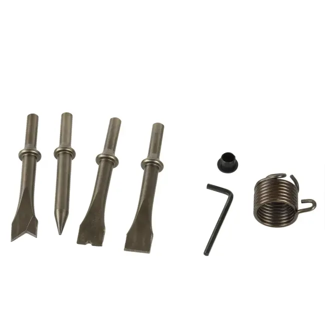 GEKO Luchthamer set - ergonomisch pistoolgreep - inclusief beitels - voor roestverwijdering en reiniging