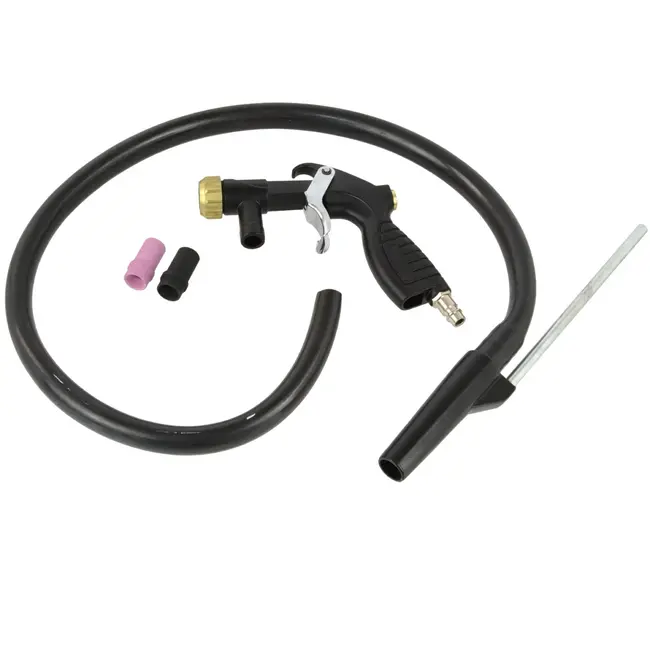 GEKO Zandstraalpistool - Metalen en Keramische Nozzles - Inclusief Zuigslang - 4-10 bar Drukbereik