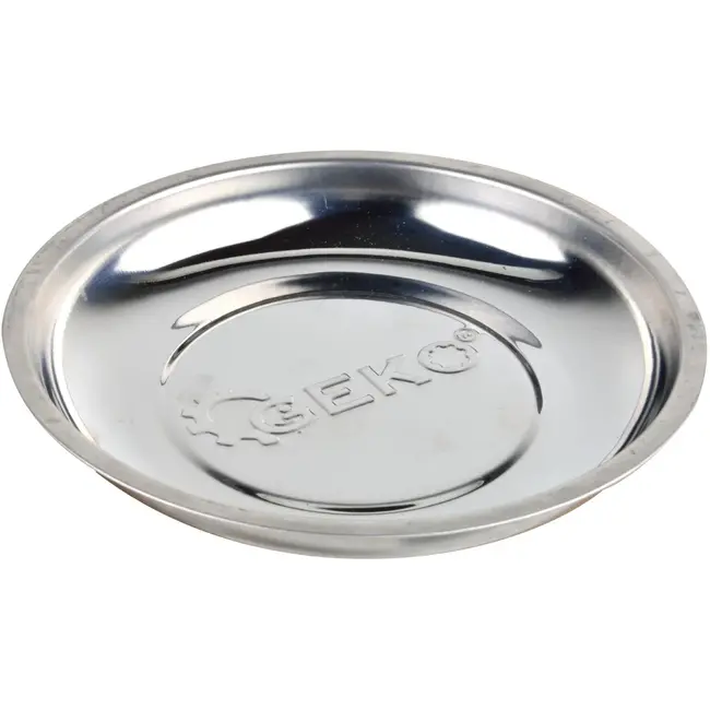 GEKO Magnetische onderdelenbak - 150mm - Chroom - Rubberen bescherming