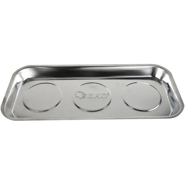 GEKO Magnetische onderdelenbak - Chroom - 158x358mm - Krasbestendige bescherming