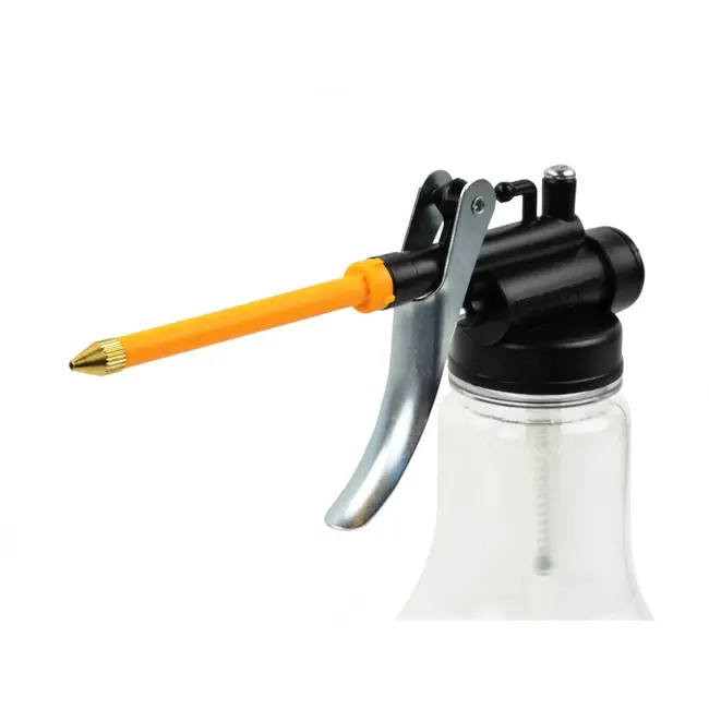 GEKO Oliepistool - 250 ml - Transparante Tank - Hoge Druk - Flexibele Messing Tuit