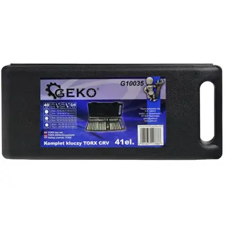 GEKO 41-delige bitset - Hex, spline & Torx - Chroom-vanadium - Inclusief opbergbox