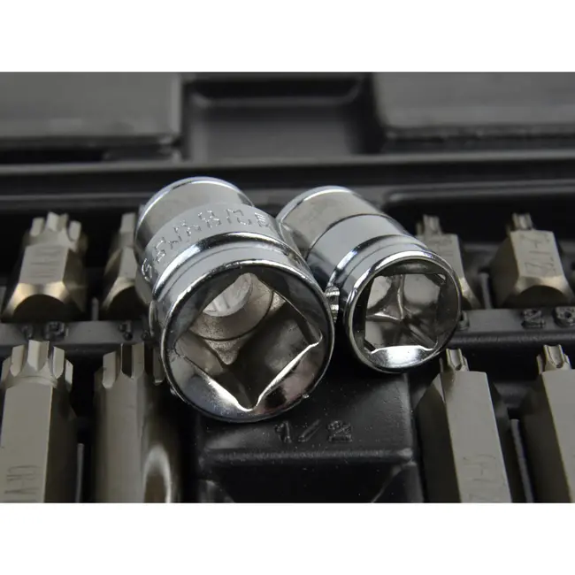 GEKO 41-delige bitset - Hex, spline & Torx - Chroom-vanadium - Inclusief opbergbox