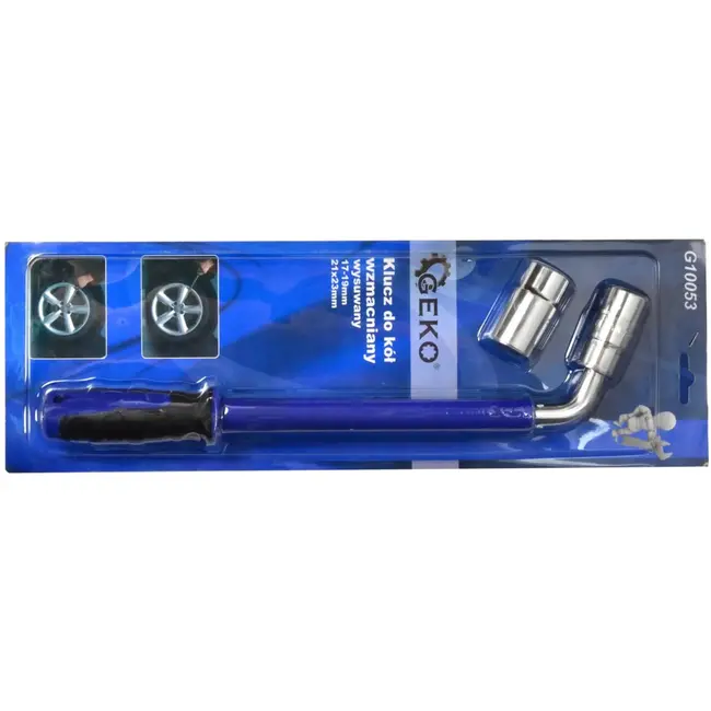 GEKO Telescopische moersleutel - Verstelbaar - Antislip - 380-550 mm - Blauw