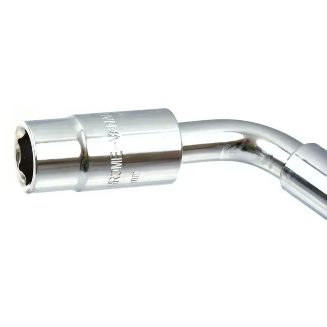 GEKO L-vormige moersleutel - Verstelbare lengte 34,5-50 cm - Doppen 17x19 mm & 21x23 mm