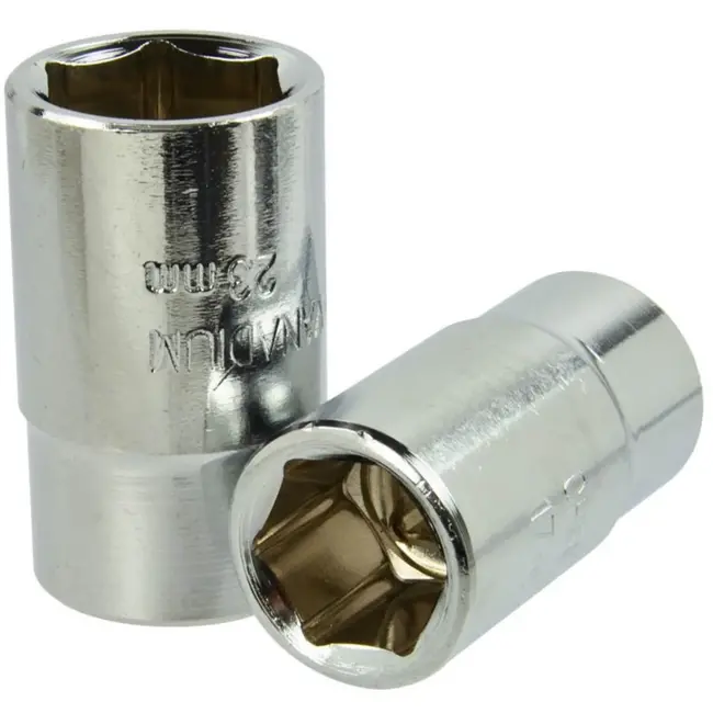 GEKO L-vormige moersleutel - Verstelbare lengte 34,5-50 cm - Doppen 17x19 mm & 21x23 mm