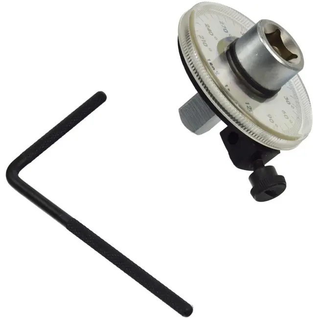 GEKO Hoekmeter - 360 graden bereik - Verstelbare schaal - Versterkte stalen handgrepen