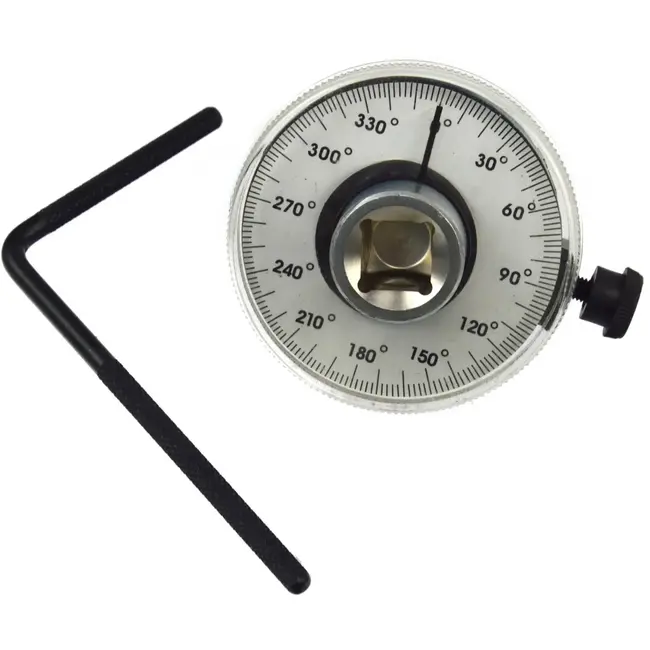 GEKO Hoekmeter - 360 graden bereik - Verstelbare schaal - Versterkte stalen handgrepen