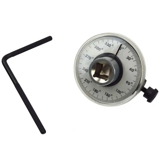 GEKO Hoekmeter - 360 graden bereik - Verstelbare schaal - Versterkte stalen handgrepen