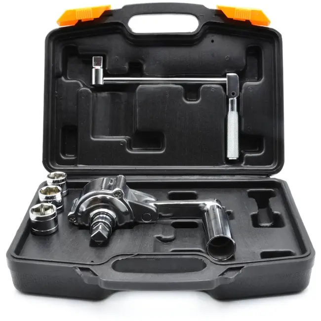 GEKO Krachtoverbrengende moersleutel - 1:16 ratio - Inclusief dopsleutels 17mm, 19mm, 21mm