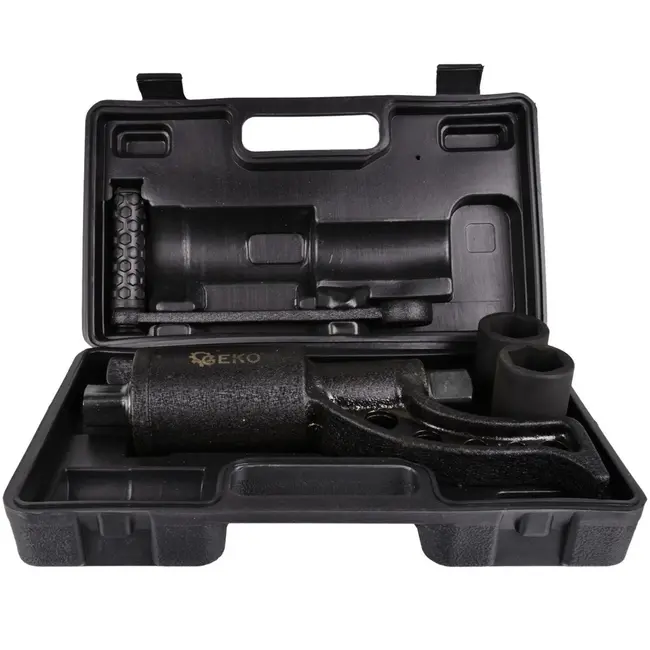 GEKO Zwarte moersleutel met doppen 32-33 mm - krachtig en compact