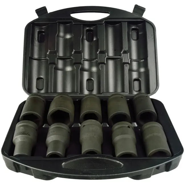 GEKO Duurzame dopsleutelset - 10-delig - CRV staal - Geschikt voor zware omstandigheden