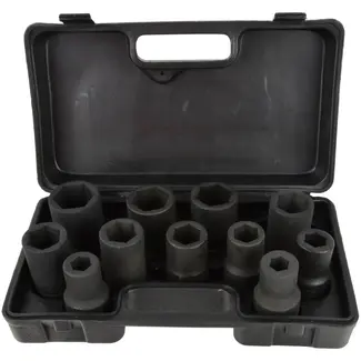 GEKO Dopsleutelset - 10-delig - Voor zware omstandigheden - Inclusief koffer