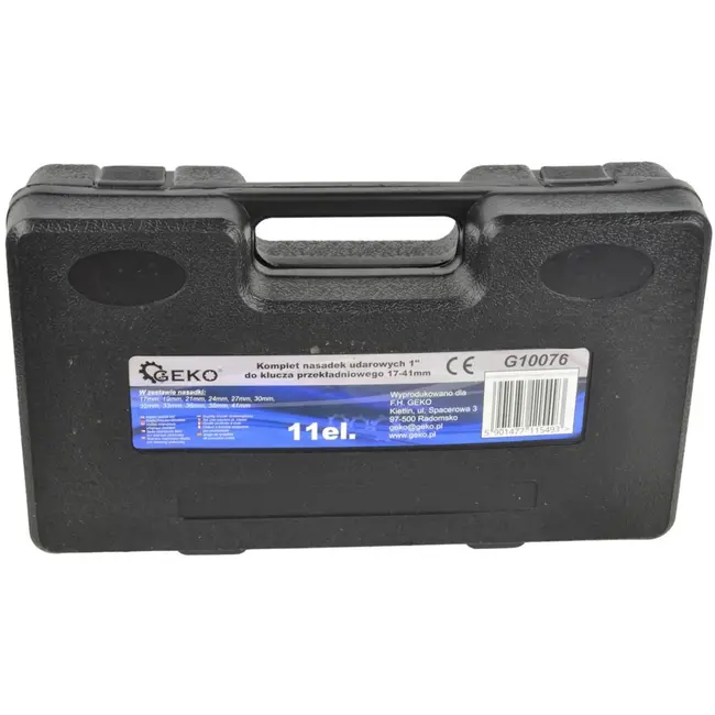 GEKO Dopsleutelset - 10-delig - Voor zware omstandigheden - Inclusief koffer