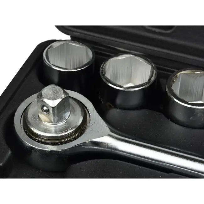 GEKO Dopsleutelset - 6-punts - 19-50 mm - 21-delig - Chroom Vanadium