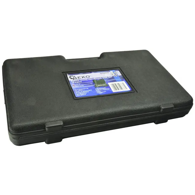 GEKO Dopsleutelset - 12-punts - 19-50 mm - 21-delig - Chroom Vanadium - Antislip Handvat