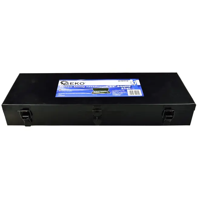 GEKO Dopsleutelset - 6-punts - 19-50 mm - 21-delig - Metalen koffer