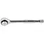GEKO Reversible ratelsleutel - 1/4" - legerstaal - gepolijst chroom - knurled grip