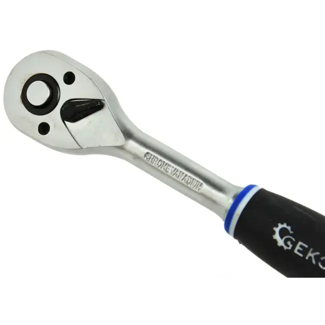 GEKO Ratelhandgreep - Quick-release - Ergonomisch - Antislip - Chroomafwerking