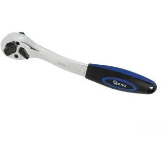 GEKO 3-in-1 ratel - offset ontwerp - 72-tands mechanisme - ergonomische grip - 205 mm