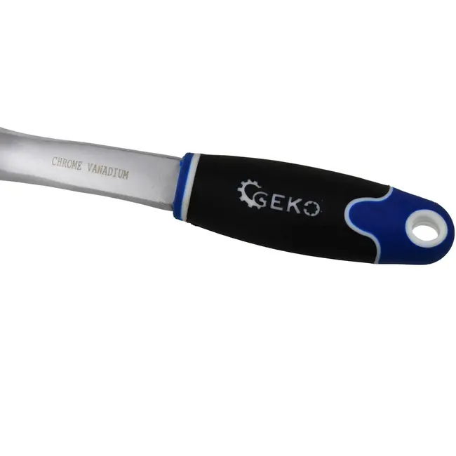 GEKO Offset ratelsleutel - 72-tands mechanisme - ergonomische grip - chroom vanadium staal