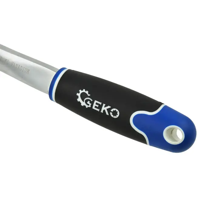 GEKO Offset ratelsleutel - 72-tands mechanisme - ergonomische grip - chroom vanadium staal
