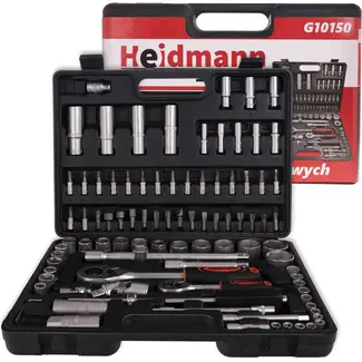 GEKO Duurzame dopsleutelset - 94-delig - Chroom vanadium - Antislip satin finish