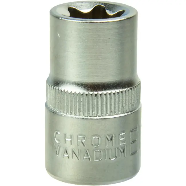 GEKO TORX dopsleutelset - CrV staal - E4-E16 - 9-delig - Met railhouder