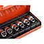 GEKO Torx Dopsleutelset - CrV Staal - 9-delig - Metalen Koffer