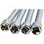 GEKO Set van 4 verlengstukken - Chroom gepolijst - 75-300 mm - 1/4 inch aansluiting