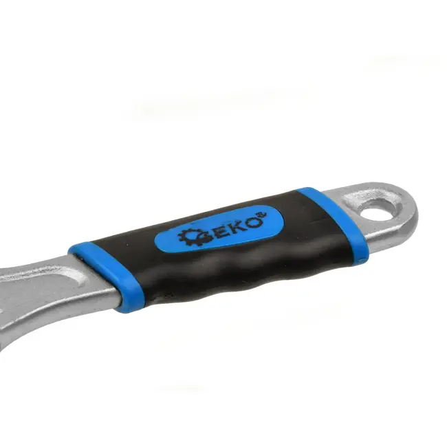 GEKO Verstelbare moersleutel - 0-19 mm - slipvast handvat - 15 cm - roestbestendig