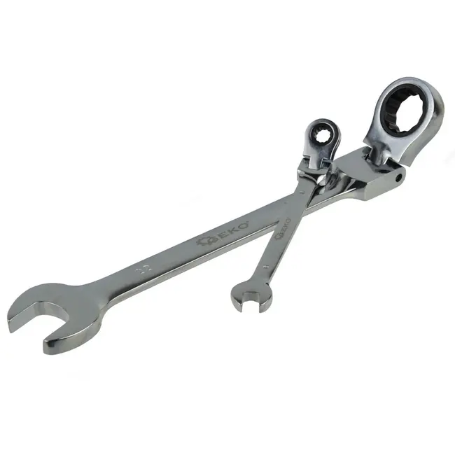 GEKO Flexibele ratelsleutelset - 72-tands - 8-delig - 8-22 mm - Chroom vanadium