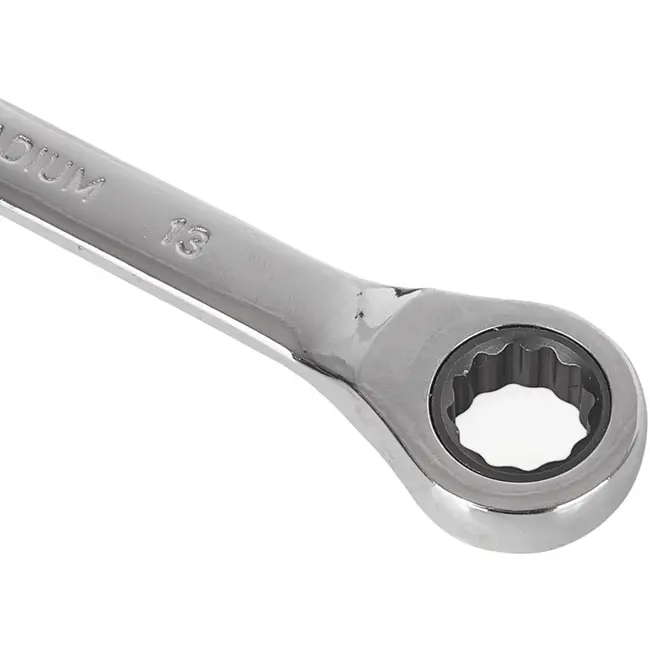 GEKO Ratelsleutelset 8-19 mm - 7-delig - 72-tands - Chroom vanadium - Inclusief opbergdoos