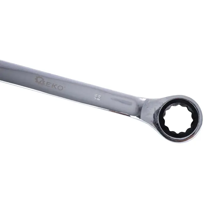 GEKO Ratelsteeksleutelset - 22-delig - 6-32 mm - Aluminium koffer - Chroom vanadium staal