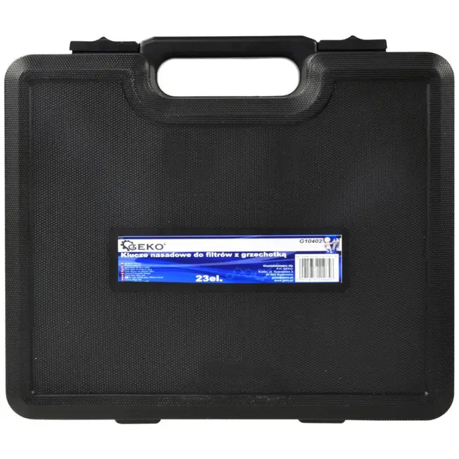 GEKO 23-delige oliefiltersleutelset - Aluminium - Inclusief koffer - Geschikt voor diverse automerken
