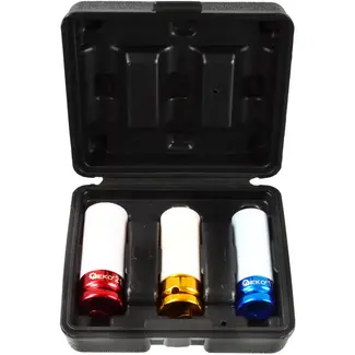 GEKO Alloy velgen dopsleutelset - 17, 19, 21 mm - Cr-Mo staal - Beschermende hoesjes