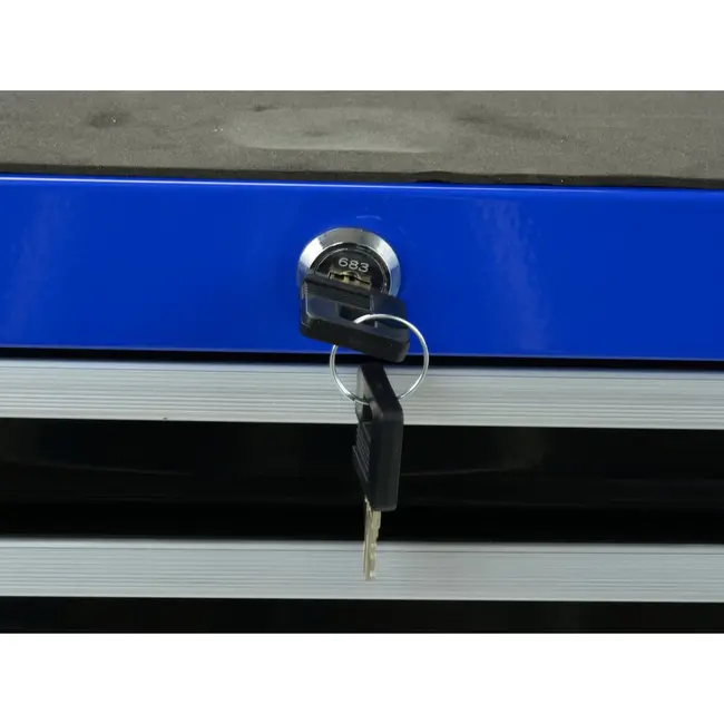 GEKO Gereedschapskast - 7 lades - Staal - Zelfsluitend - 4 wielen