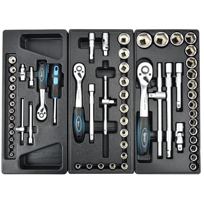 GEKO Gereedschapswagen - 7 lades - 272-delig - Compact ontwerp - Rood