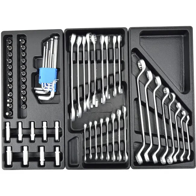 GEKO Gereedschapswagen - 7 lades - 272-delig - Compact ontwerp - Rood