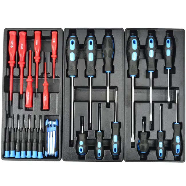 GEKO Gereedschapswagen - 6 Lades - Met Wielen - 90cm Hoog - Rood